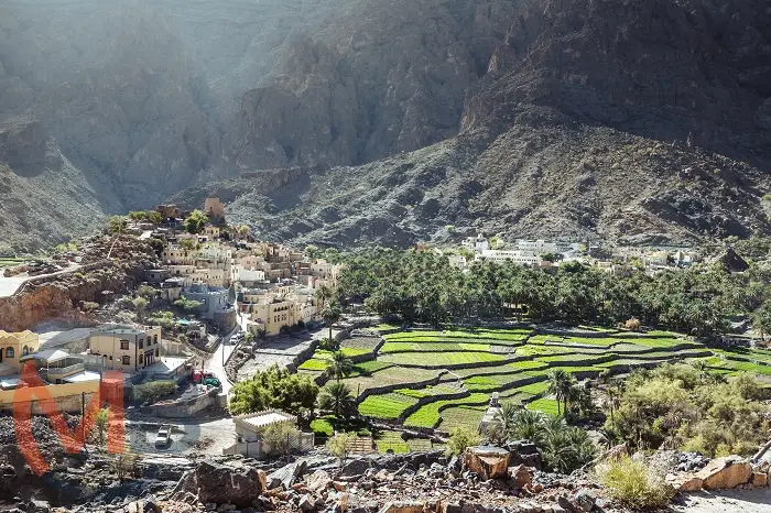 Balid Sayt: a secluded mountain village near Wadi Bani Awf in Al Hamra (Wilayat), Ad Dakhiliyah Governorate, known for traditional architecture, terraced farms, and breathtaking mountain scenery