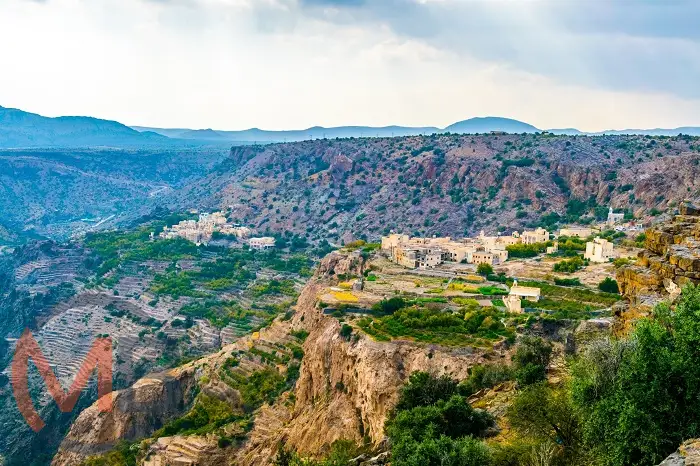Explore Jabal Akhdar: a high-altitude mountain destination near Nizwa (Wilayat), Ad Dakhiliyah Governorate known for its lush terraced farms, cool climate, and panoramic landscapes